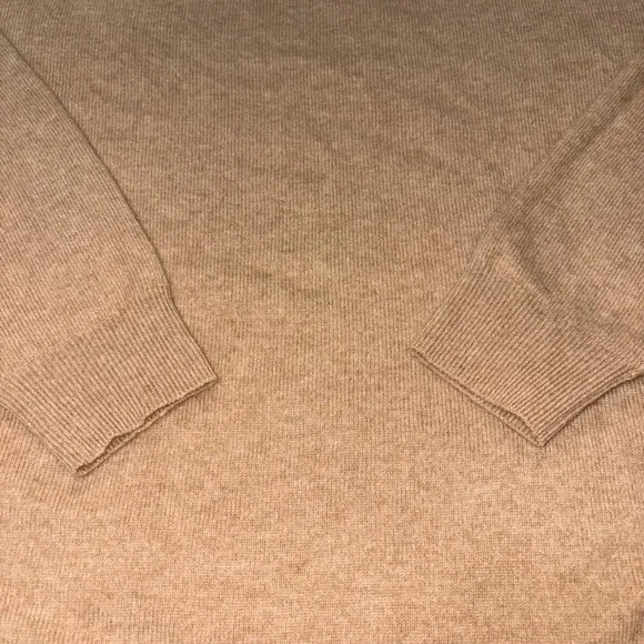 Pilcro Beige Tan 100% Cashmere Scoop Neck Sweater Womens XL - Picture 3 of 9